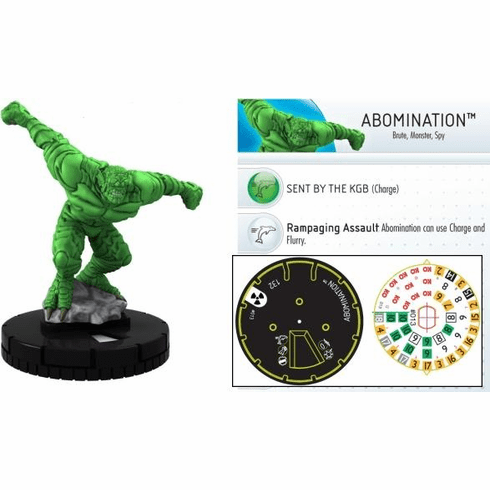 The Incredible HULK Heroclix figure #013 Common Abomination