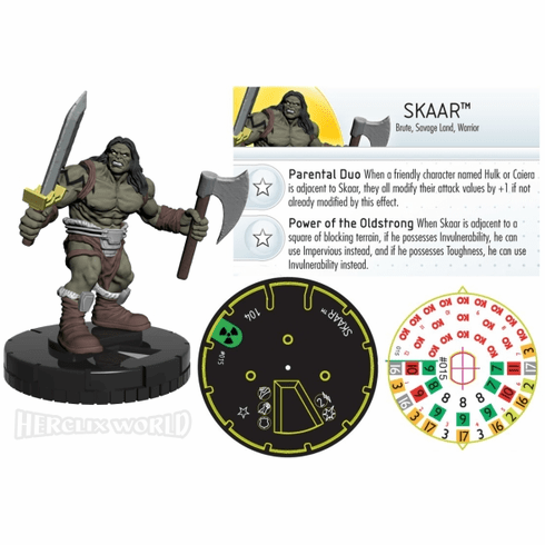 The Incredible HULK Heroclix figure #015 Uncommon Skaar