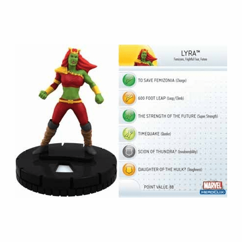 The Incredible HULK Heroclix figure #016 Uncommon Lyra