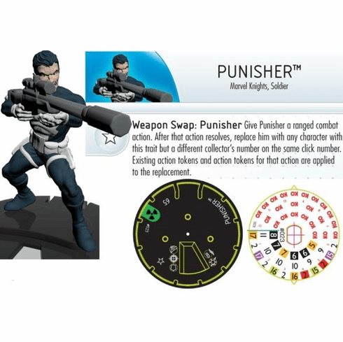 The Incredible HULK Heroclix figure #023 Uncommon Punisher