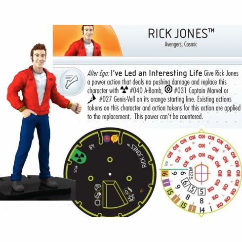 The Incredible HULK Heroclix figure #025 Uncommon Rick Jones
