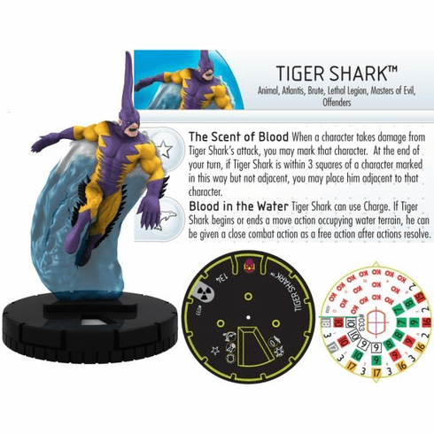 The Incredible HULK Heroclix figure #033 Rare Tiger Shark
