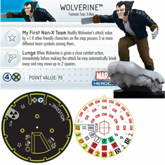 The Incredible HULK Heroclix figure #035 Rare Wolverine