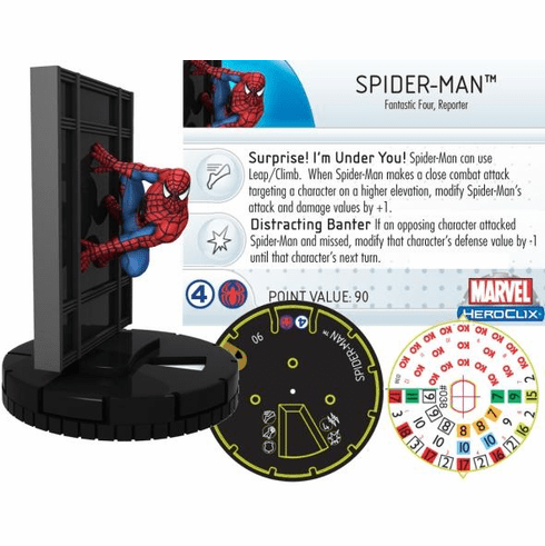 The Incredible HULK Heroclix figure #038 Super Rare Spider-Man