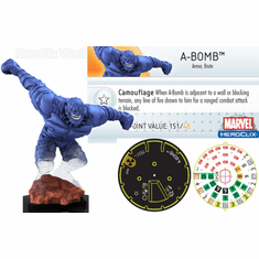 The Incredible HULK Heroclix figure #040 Super Rare A-Bomb