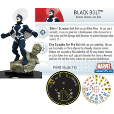 The Incredible HULK Heroclix figure #042 Super Rare Black Bolt