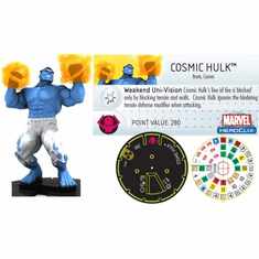 The Incredible HULK Heroclix figure #045 Super Rare Cosmic Hulk