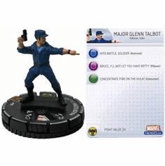 The Incredible HULK Heroclix figure #102 LE Major Glenn Talbot