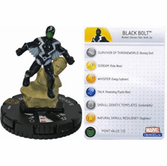 The Incredible HULK Heroclix figure #104 LE Black Bolt