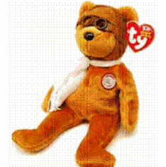 TY Beanie Baby Bearon "Brown" Bear Plush