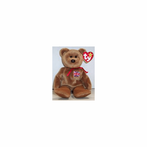 TY Beanie Baby Britannia (British Bear)
