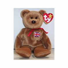 TY Beanie Baby Britannia (British Bear)