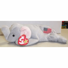 TY Beanie Baby Righty (Elephant)