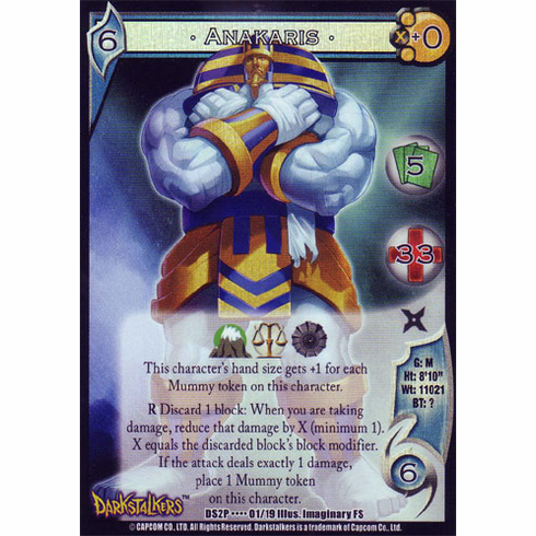 UFS Darkstalkers Anakaris Foil Promo Card