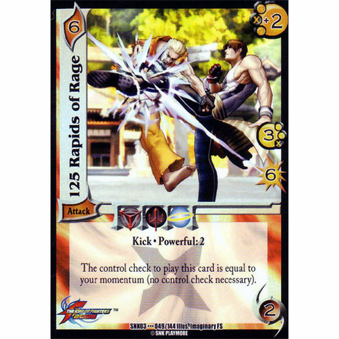 UFS SNK Cutting Edge 125 Rapids of Rage Rare Card