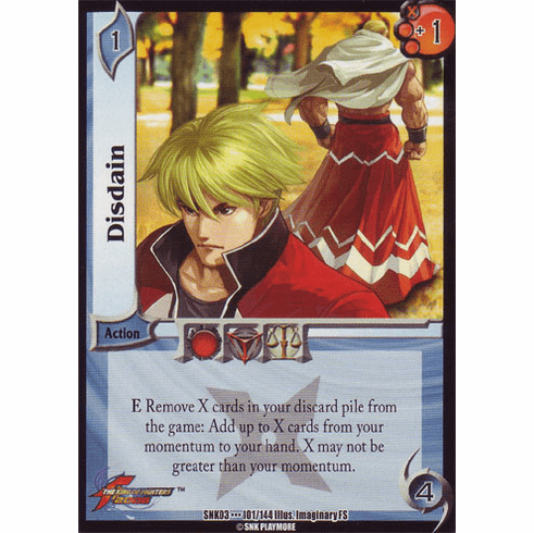 UFS SNK Cutting Edge Disdain Starter Rare Card