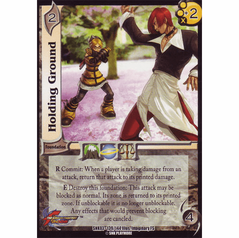 UFS SNK Cutting Edge Holding Ground Common Card