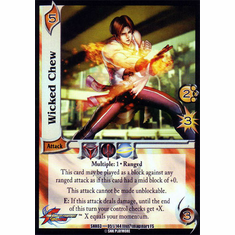 UFS SNK Cutting Edge Wicked Chew Rare Card