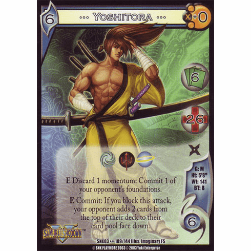 UFS SNK Cutting Edge Yoshitora Starter Rare Card