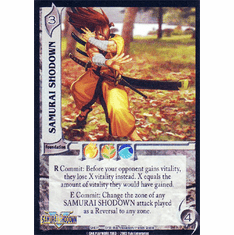 UFS SNK Samurai Shodown "Samurai Shodown" Foil Box Topper Card