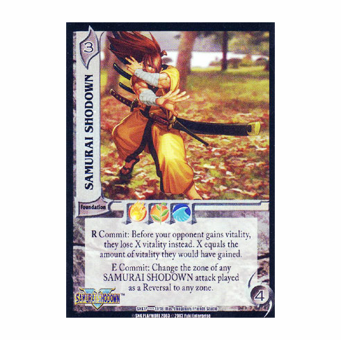 UFS SNK Samurai Shodown "Samurai Shodown" Foil Box Topper Card