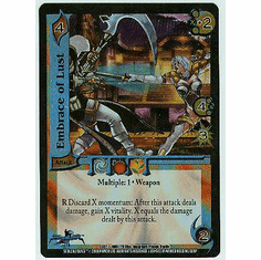 UFS Soul Caliber A Tale of Swords and Souls Embrace of Lust FOIL Single Card