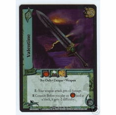 UFS Soul Caliber A Tale of Swords and Souls Valentine Ultra Rare FOIL Card