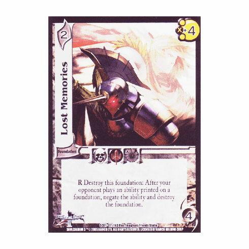 UFS Soul Caliber Lost Memories Foil Card x 4