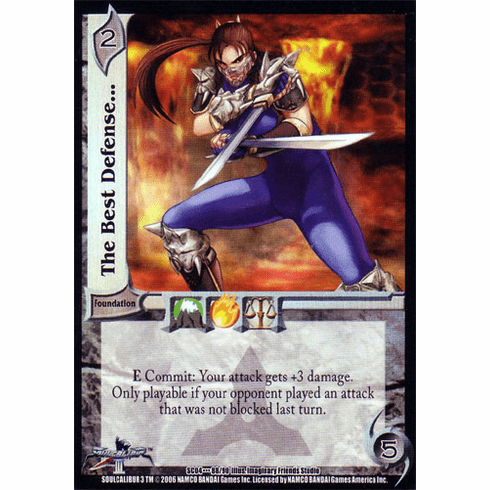 UFS Soul Caliber The Best Defense... Foil Single Card