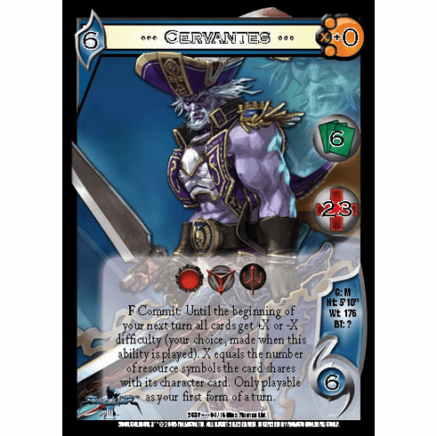 UFS Soulcalibur Cervantes Foil Promo Card