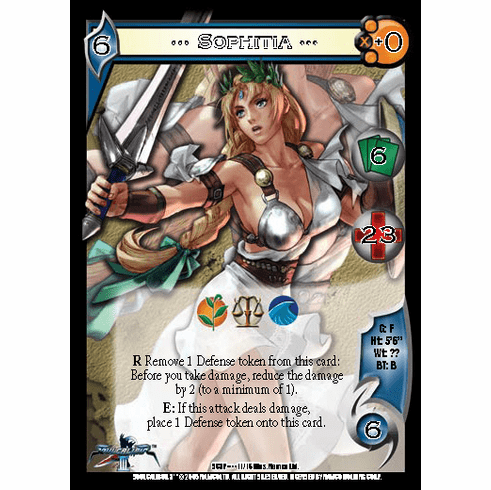 UFS Soulcalibur Sophitia Foil Promo Card