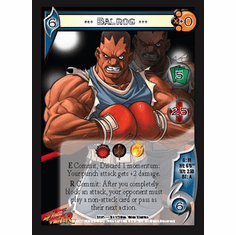 UFS Street Fighter Balrog Foil Promo Character Card x 4