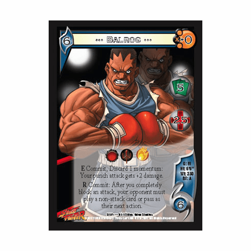 UFS Street Fighter Balrog Foil Promo Character Card x 4