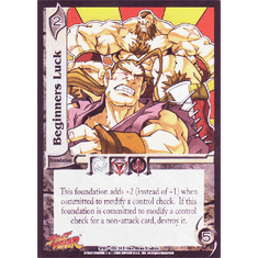 UFS Street Fighter Beginner's Luck Foil Card