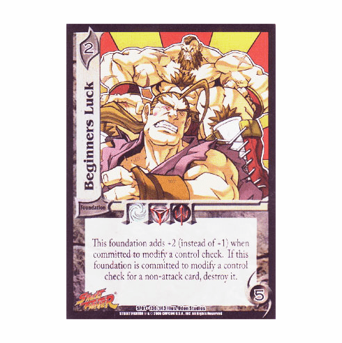 UFS Street Fighter Beginner's Luck Foil Card x 4