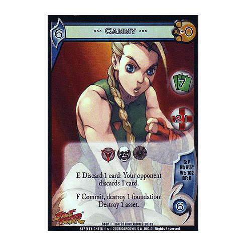 UFS Street Fighter Cammy Foil Promo Character Card x 4