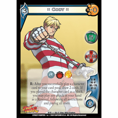 UFS Street Fighter Cody Foil Promo Character Card x 4