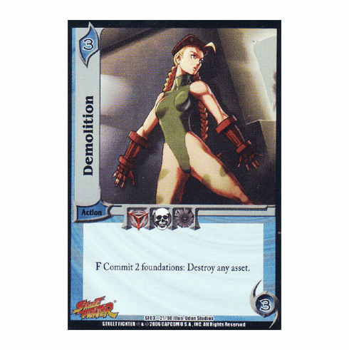 UFS Street Fighter Demolition Foil Card