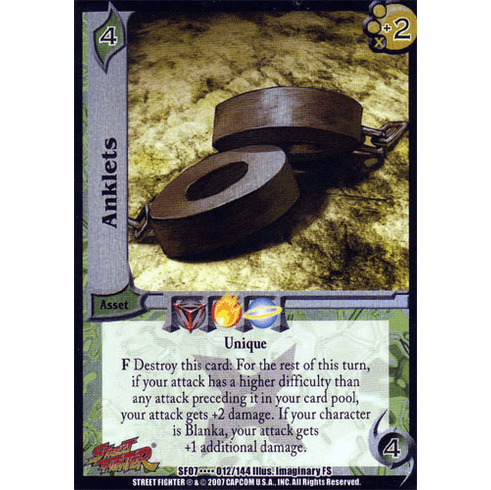 UFS Street Fighter Domination Anklets Ultra Rare Card