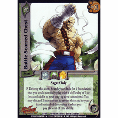 UFS Street Fighter Domination Battle Scarred Chest Ultra Rare Card