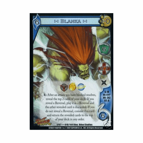 UFS Street Fighter Domination Blanka Rare Card