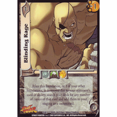 UFS Street Fighter Domination Blinding Rage Rare Card