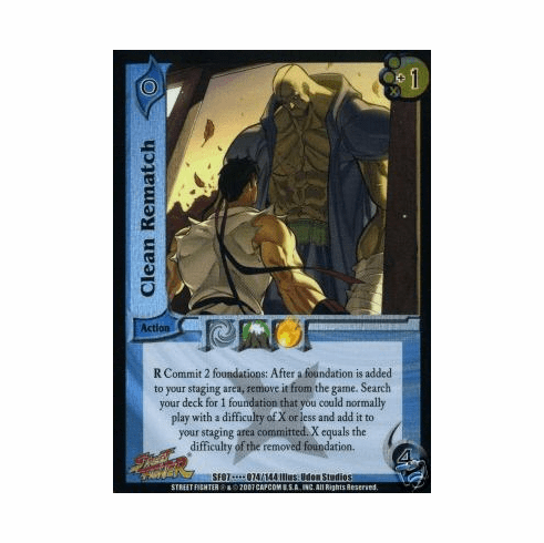 UFS Street Fighter Domination Clean Rematch Ultra Rare Card