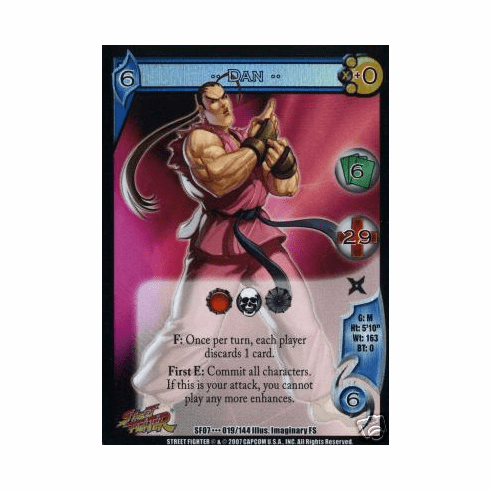 UFS Street Fighter Domination Dan Rare Card