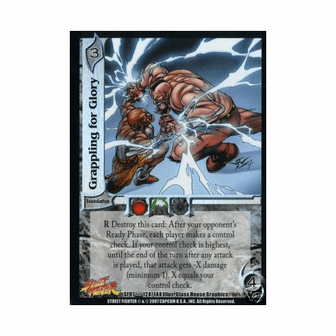 UFS Street Fighter Domination Grappling for Glory Rare Card