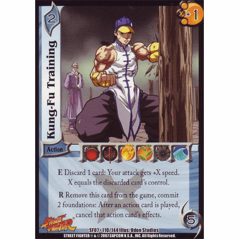 UFS Street Fighter Domination Kung-Fu Training Foil Promo Card