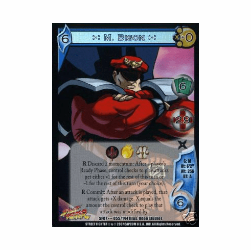 UFS Street Fighter Domination M. Bison Rare Card