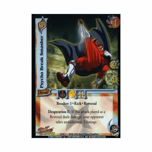 UFS Street Fighter Domination Psycho Break Smasher Rare Card