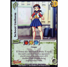 UFS Street Fighter Domination School Uniform Rare Card