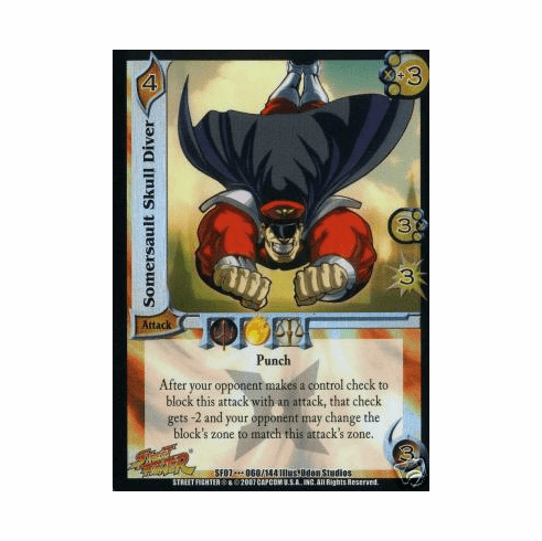 UFS Street Fighter Domination Somersault Skull Diver Rare Card